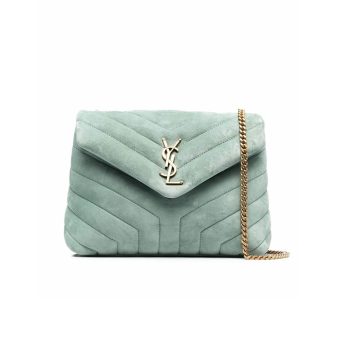 YSL Loulou Small Chain Bag In &Amp;#8220;Y&Amp;#8221; Quilted Suede