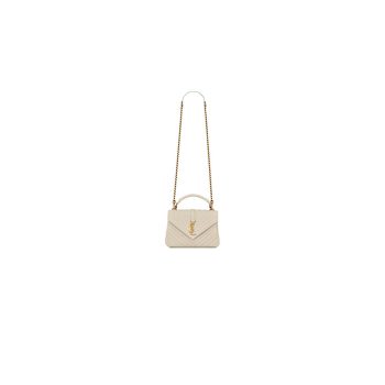 YSL College Medium Chain Bag In Quilted Leather