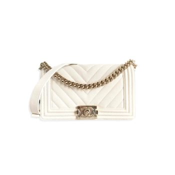 Chanel Chevron Boy Handbag
