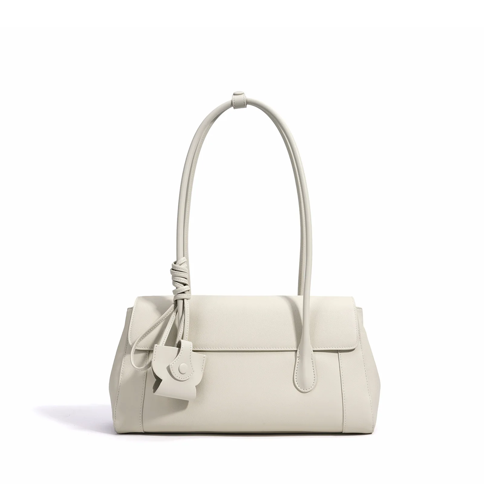 kf-Safabe46728194e4284a29d00828514d34 Women Soft Full-Grain Leather Shoulder Bag with Hidden Magnetic Buckle Large Capacity Elegant Underarm Handbag for Daily Commute - Image 1